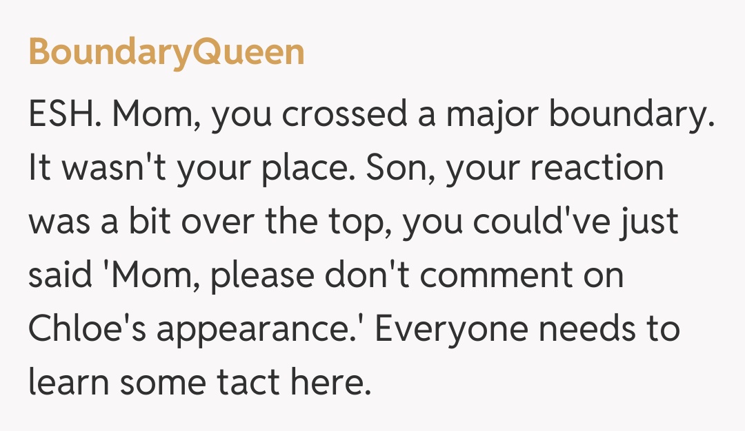 Comentariu de la BoundaryQueen