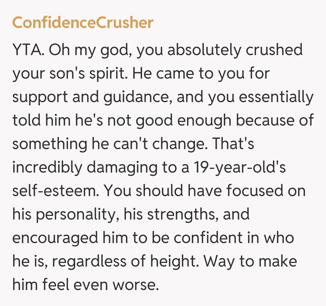 Comentariu de la ConfidenceCrusher