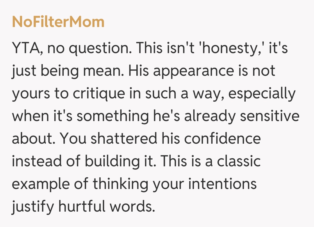 Comentariu de la NoFilterMom