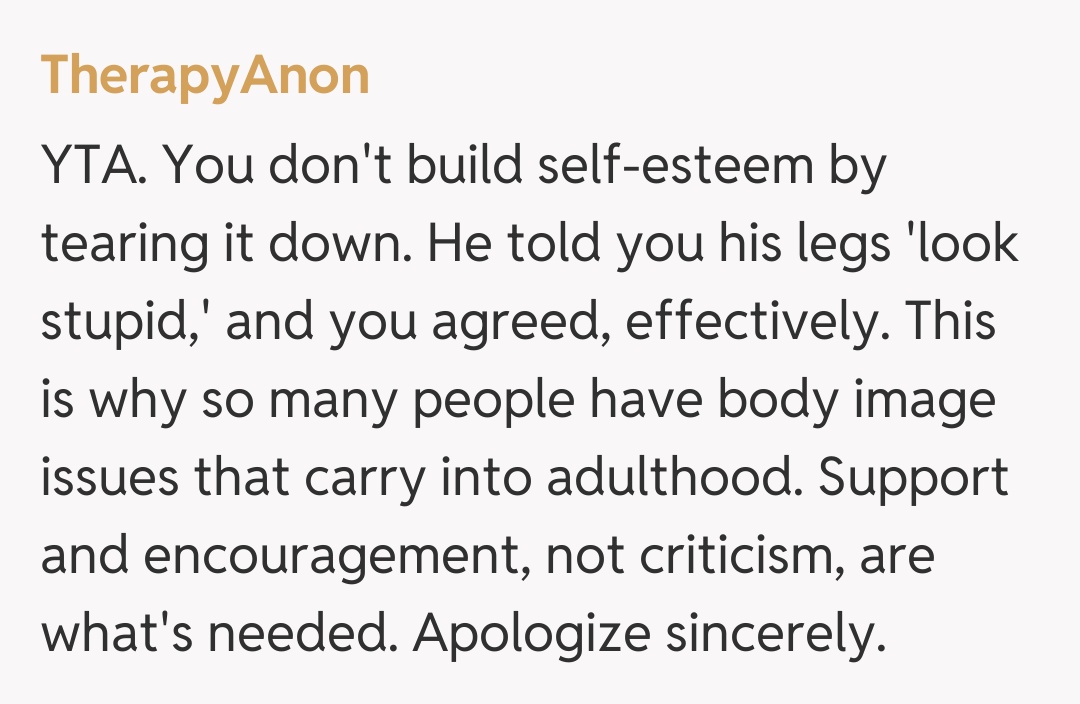 Comentariu de la TherapyAnon