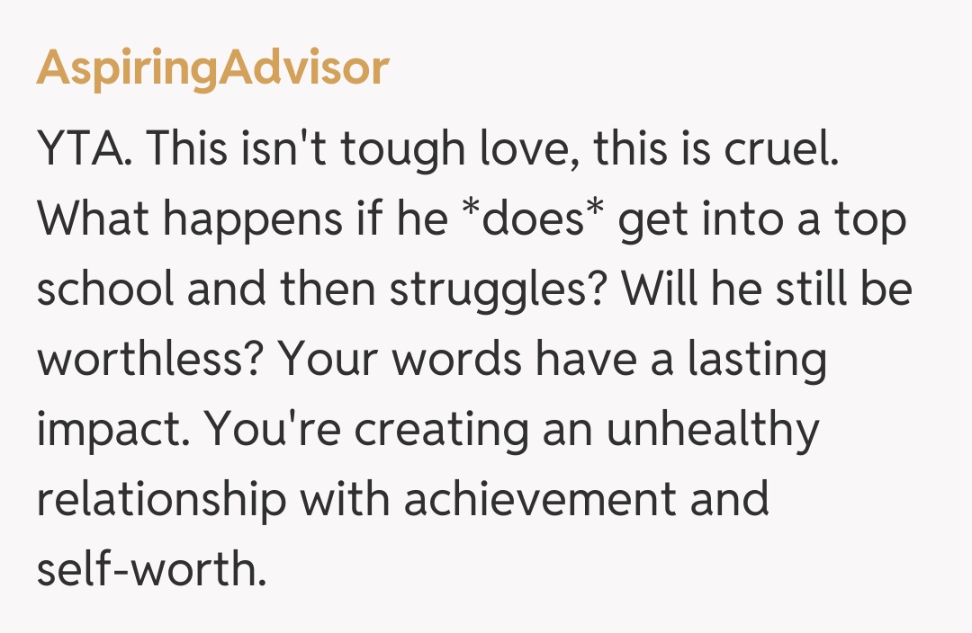 Comentariu de la AspiringAdvisor