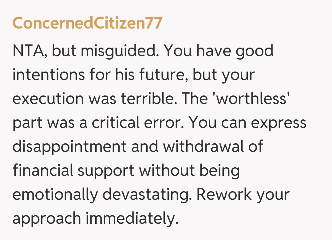 Comentariu de la ConcernedCitizen77
