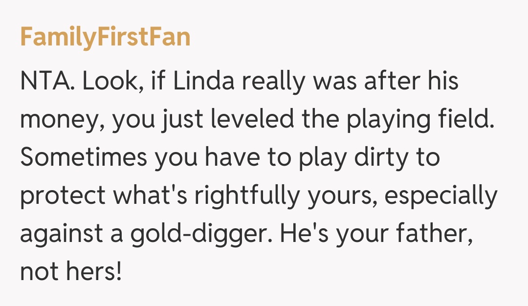 Comentariu de la FamilyFirstFan