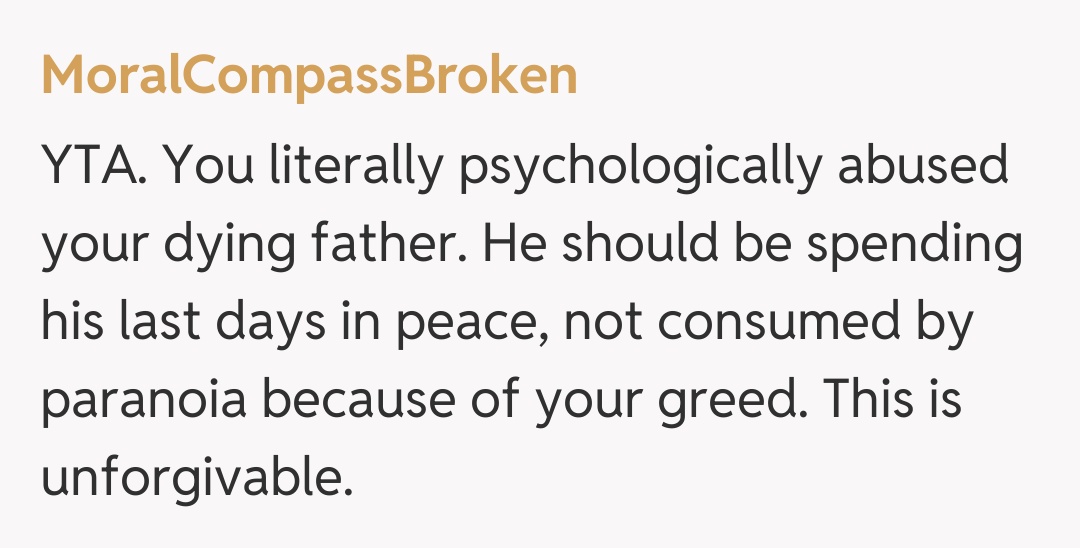 Comentariu de la MoralCompassBroken