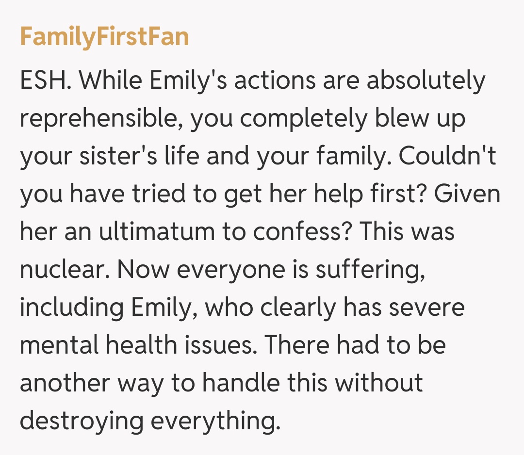 Comentariu de la FamilyFirstFan