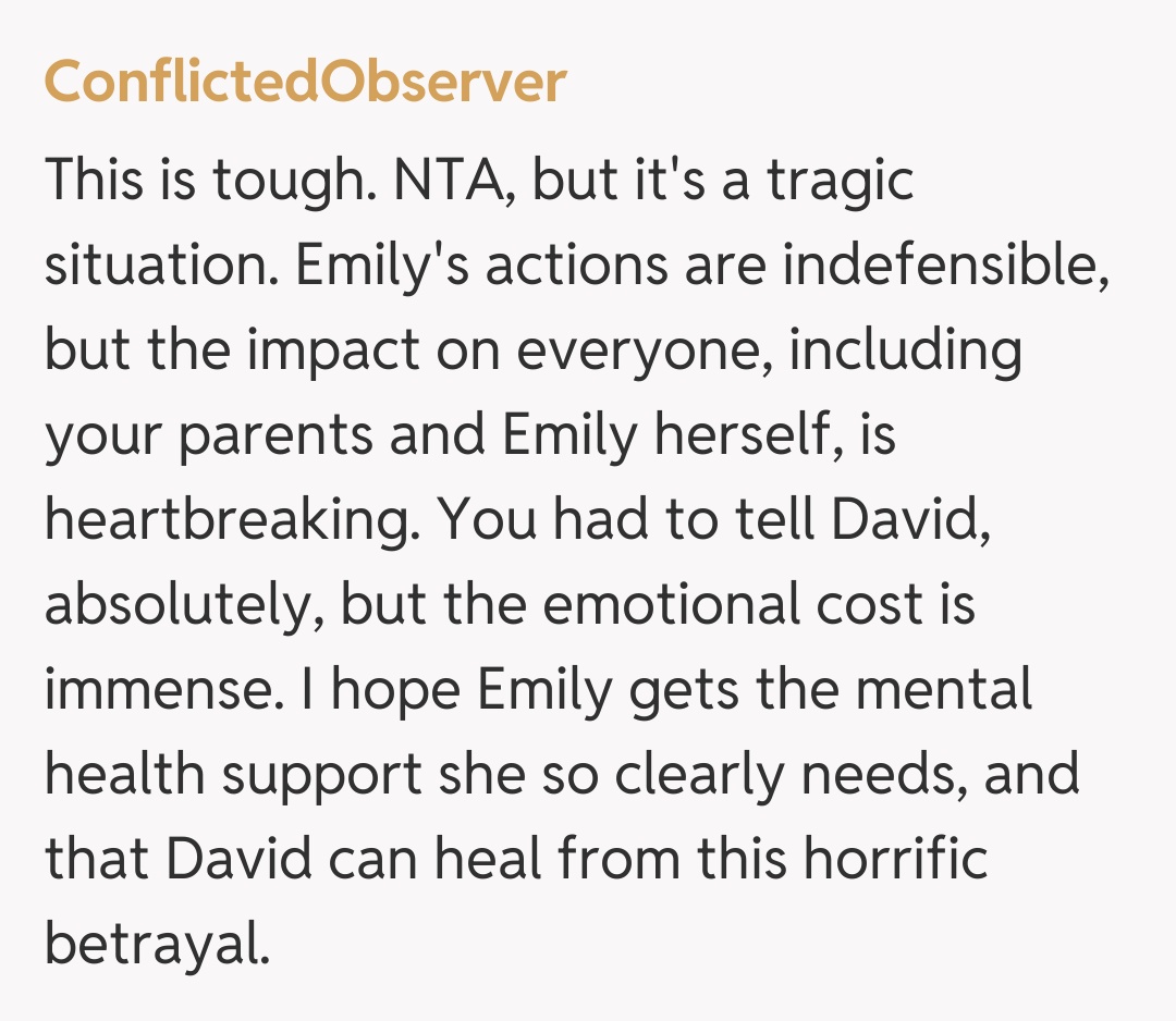 Comentariu de la ConflictedObserver