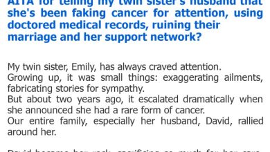 Photo of AITA for telling my twin sister’s husband that she’s been faking cancer for attention, using doctored medical records, ruining their marriage and her support network?