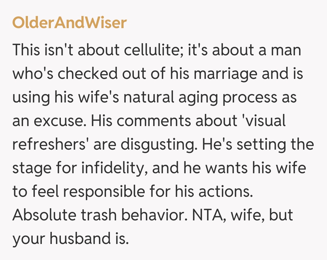 Comentariu de la OlderAndWiser