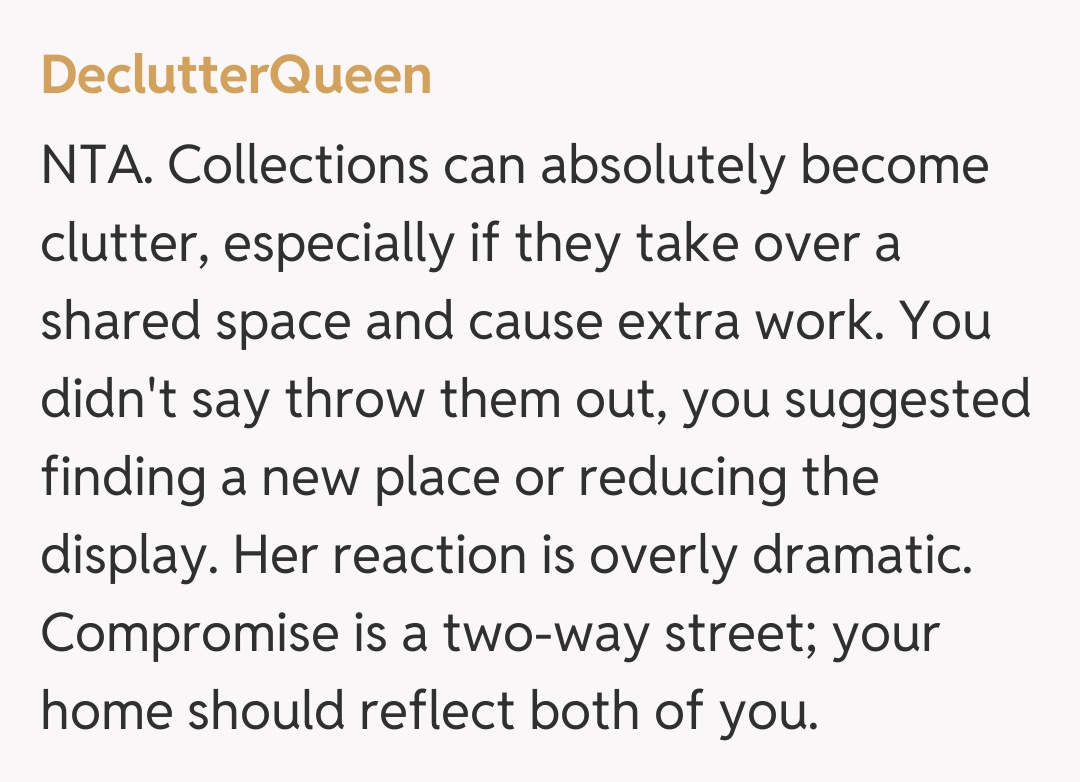 Comentariu de la DeclutterQueen