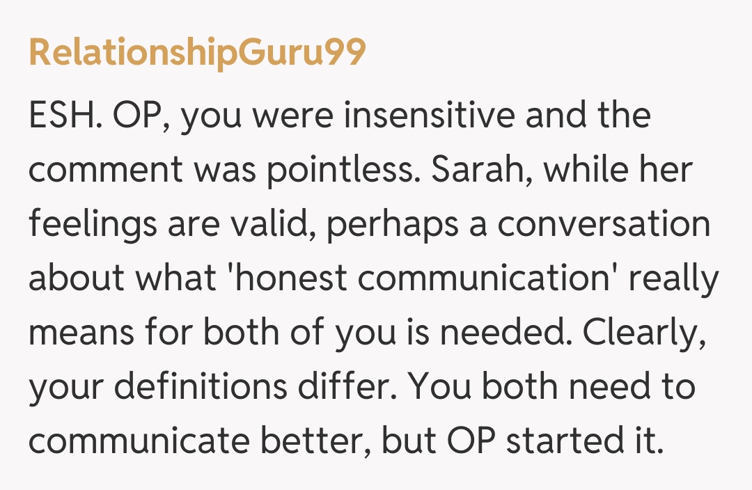 Comentariu de la RelationshipGuru99