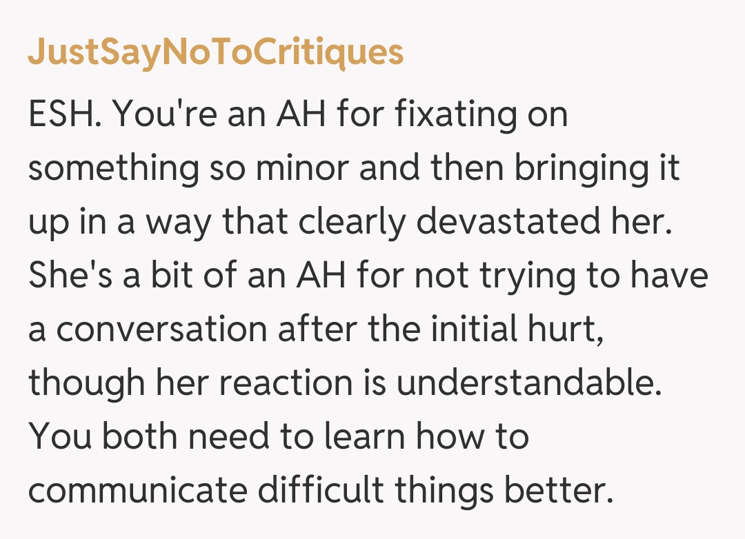 Comentariu de la JustSayNoToCritiques