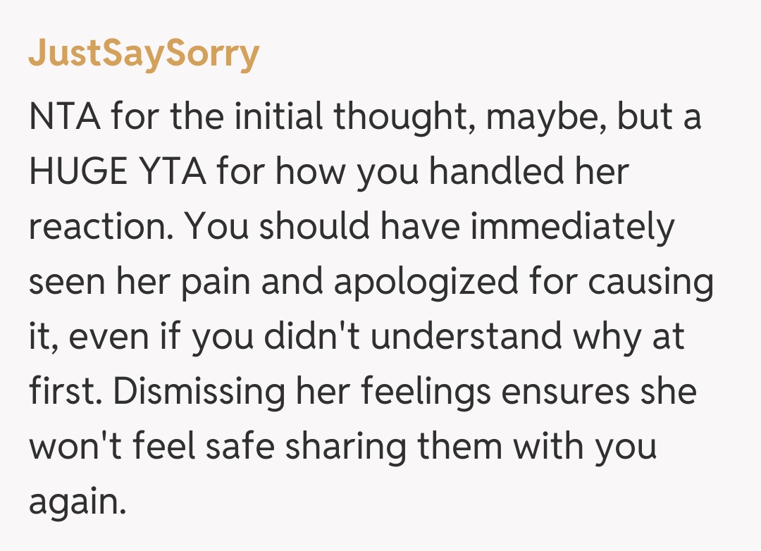 Comentariu de la JustSaySorry