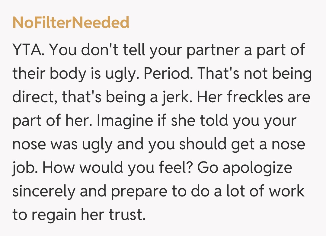 Comentariu de la NoFilterNeeded