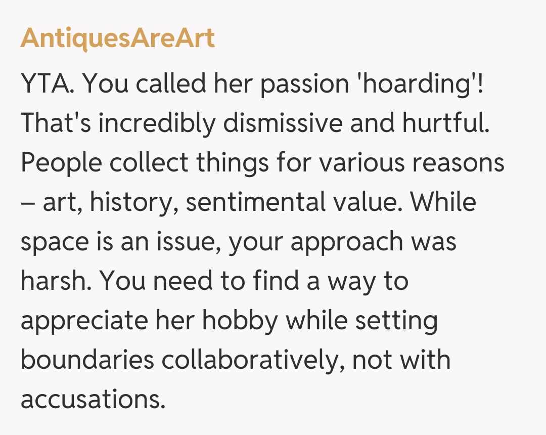 Comentariu de la AntiquesAreArt