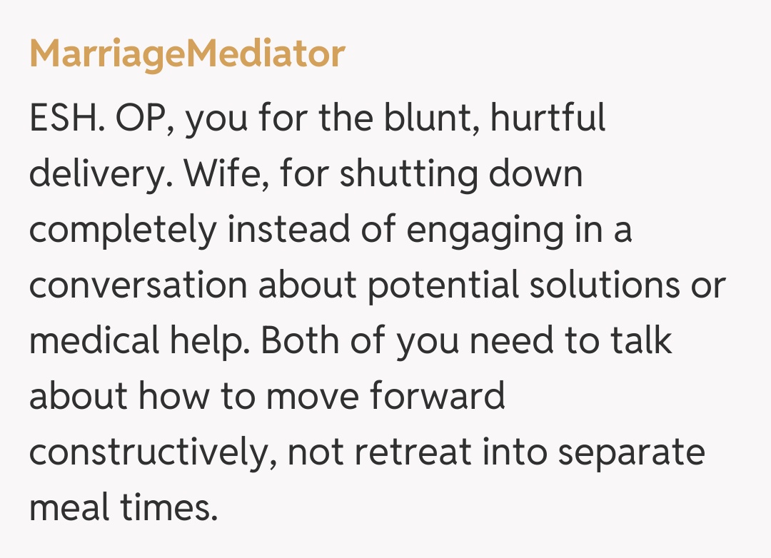 Comentariu de la MarriageMediator