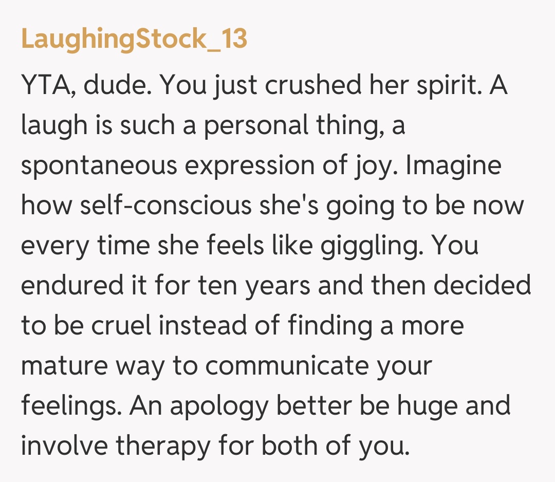 Comentariu de la LaughingStock_13