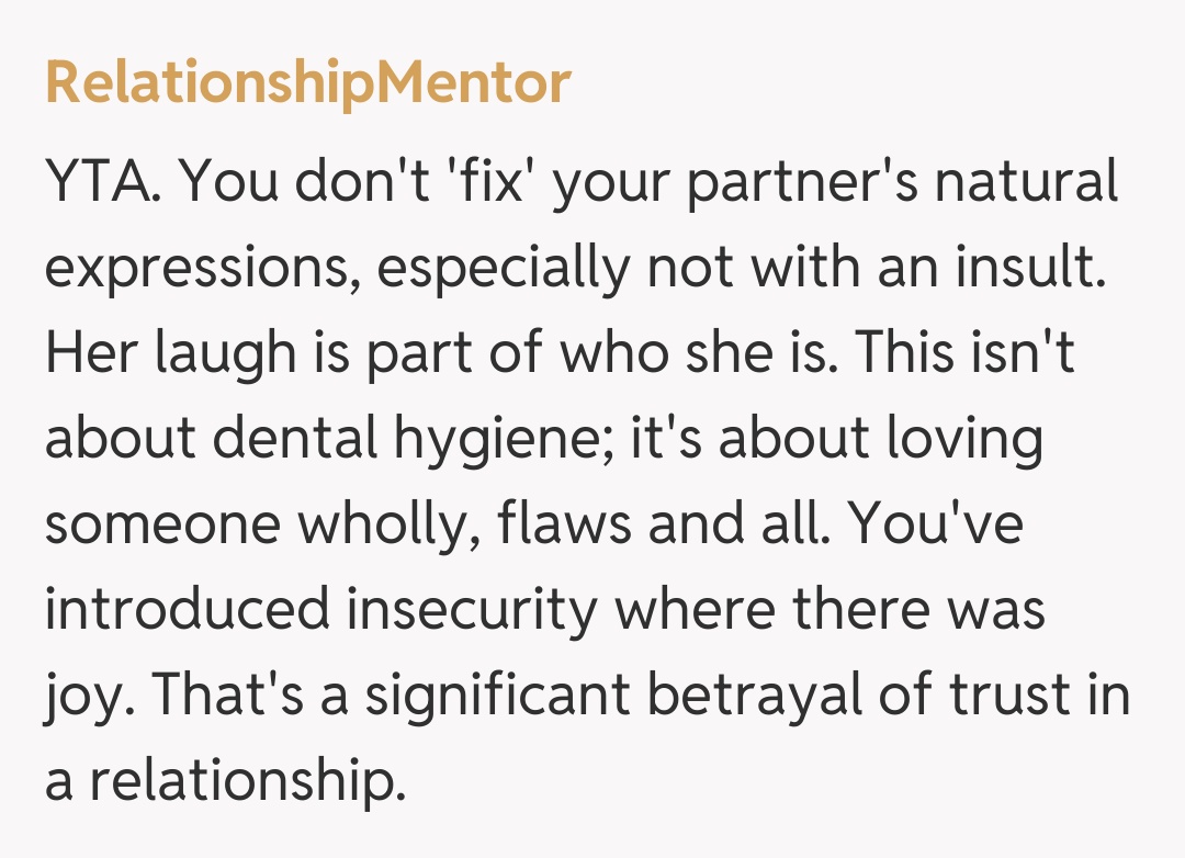 Comentariu de la RelationshipMentor