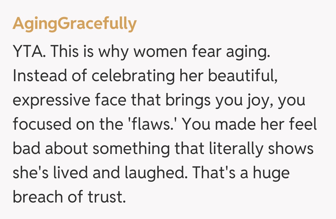 Comentariu de la AgingGracefully