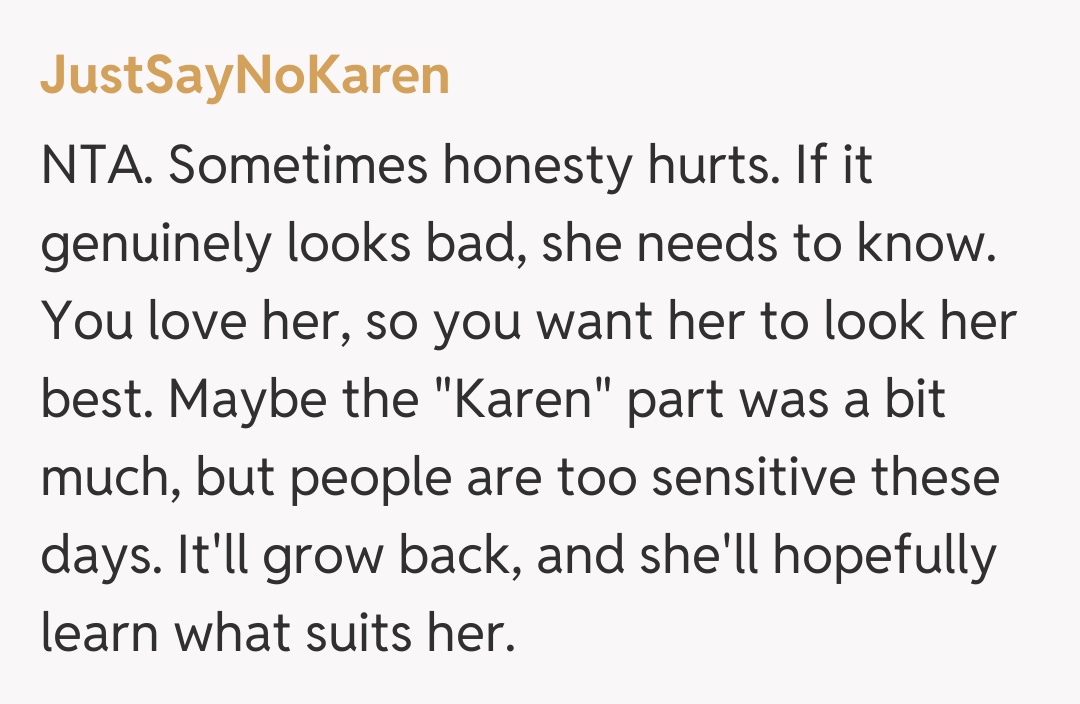 Comentariu de la JustSayNoKaren