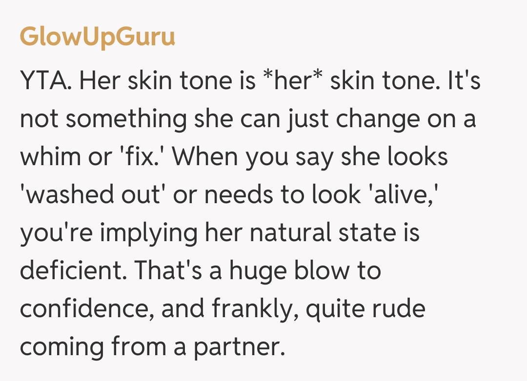 Comentariu de la GlowUpGuru