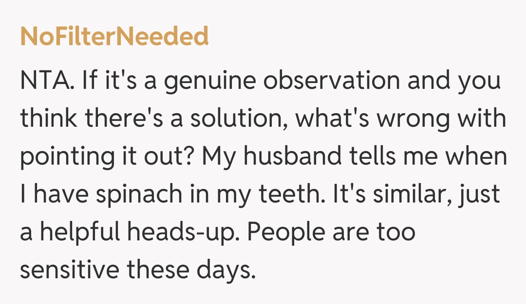 Comentariu de la NoFilterNeeded