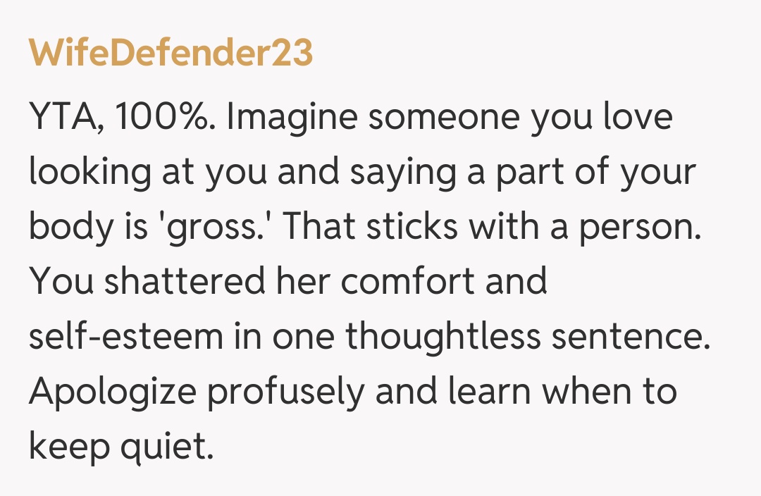 Comentariu de la WifeDefender23