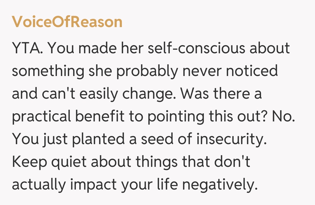 Comentariu de la VoiceOfReason