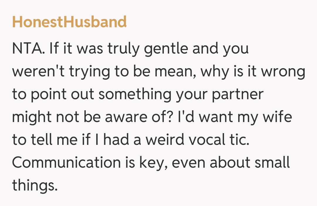 Comentariu de la HonestHusband