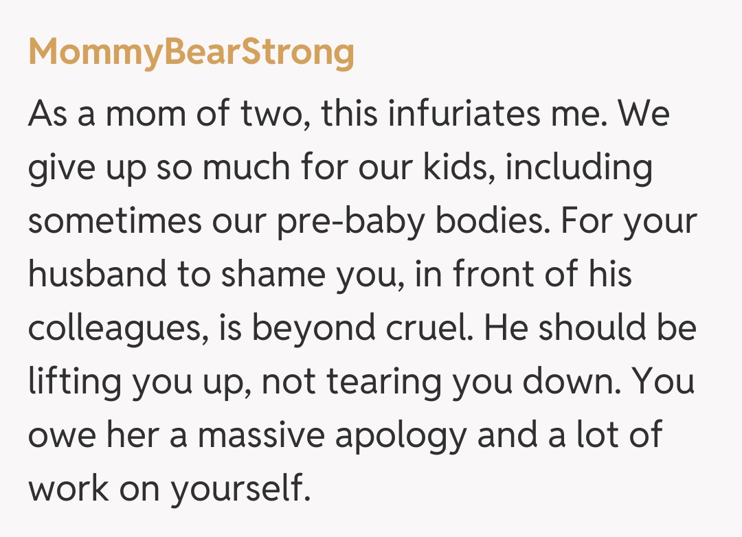 Comentariu de la MommyBearStrong