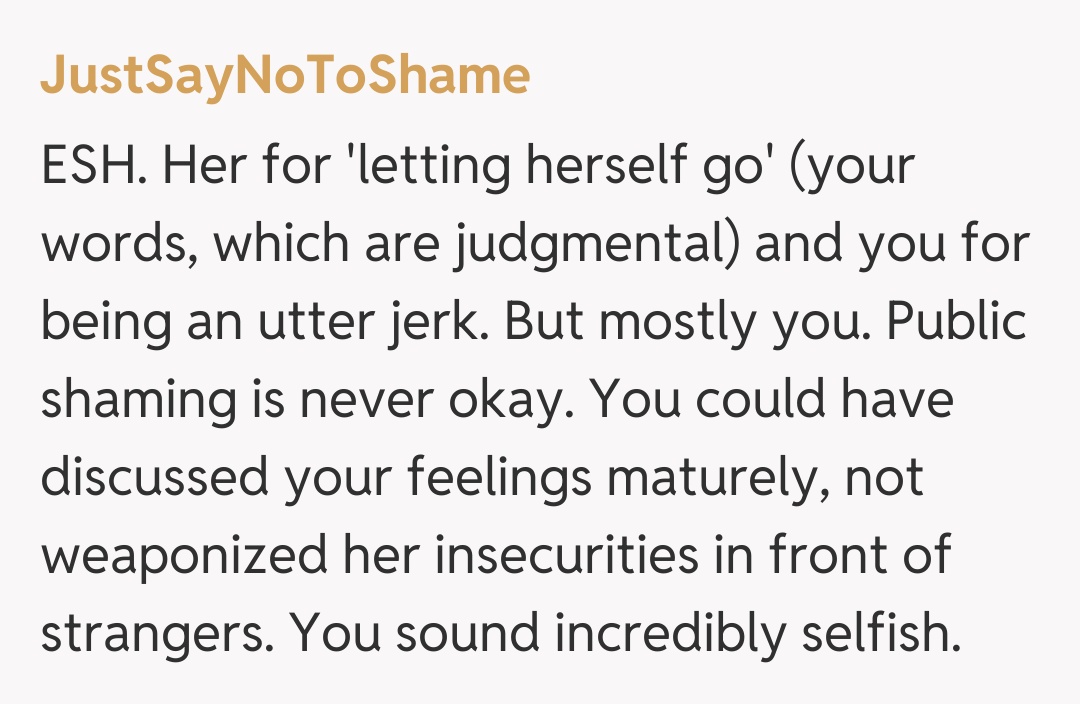 Comentariu de la JustSayNoToShame