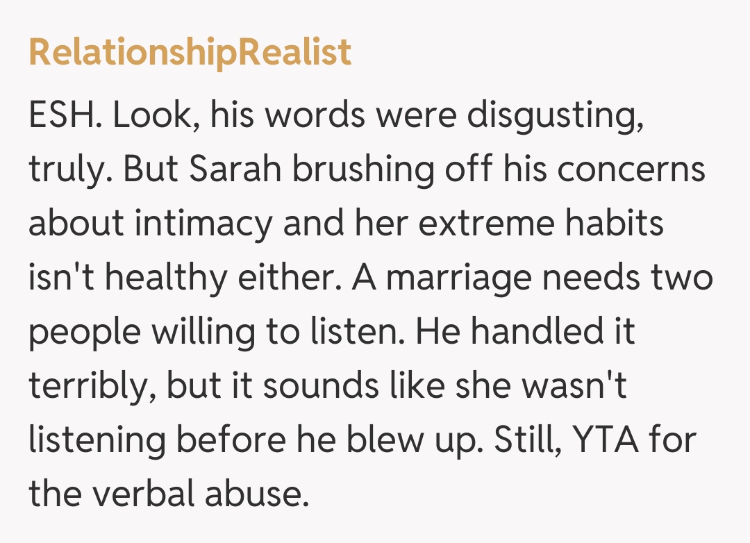 Comentariu de la RelationshipRealist