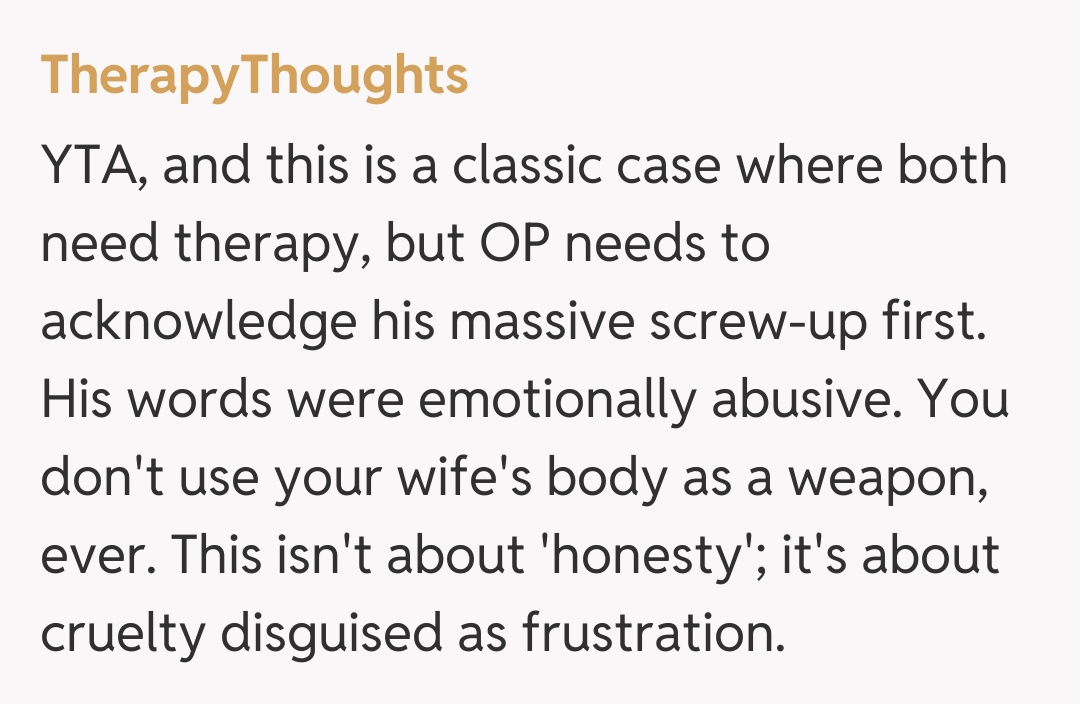 Comentariu de la TherapyThoughts