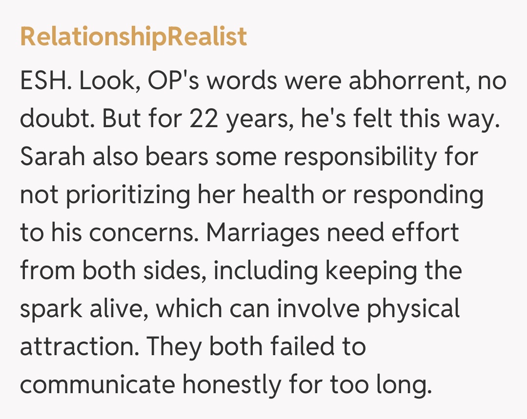 Comentariu de la RelationshipRealist