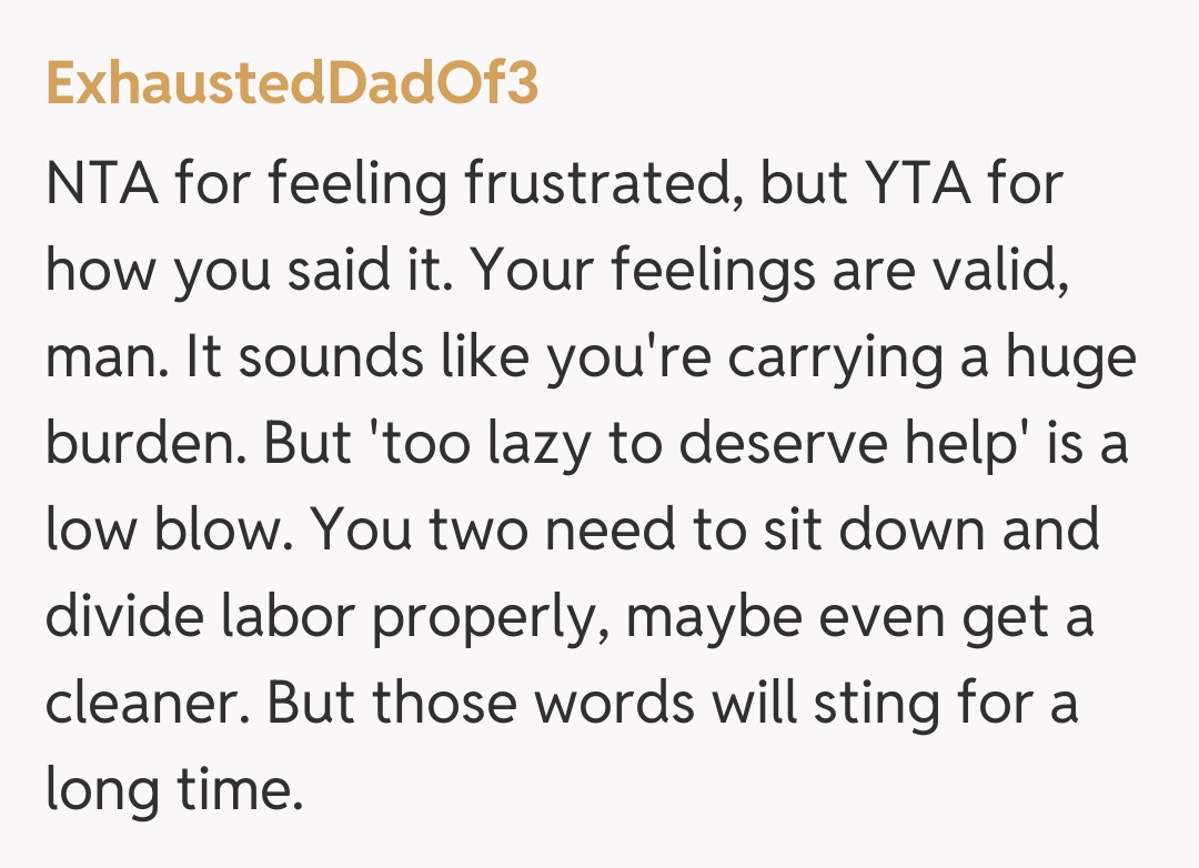 Comentariu de la ExhaustedDadOf3