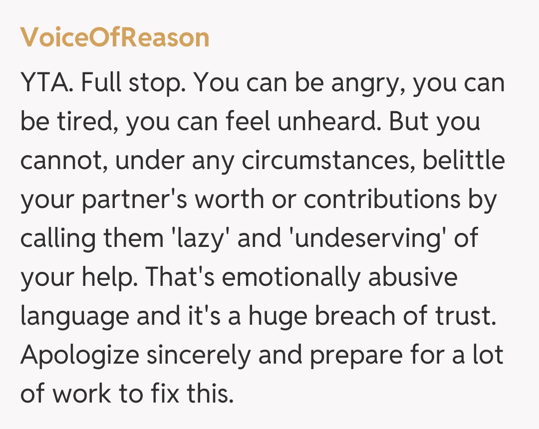 Comentariu de la VoiceOfReason