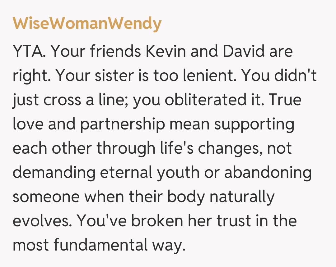 Comentariu de la WiseWomanWendy