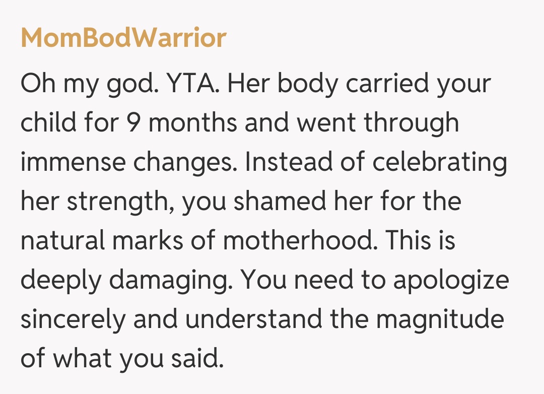 Comentariu de la MomBodWarrior