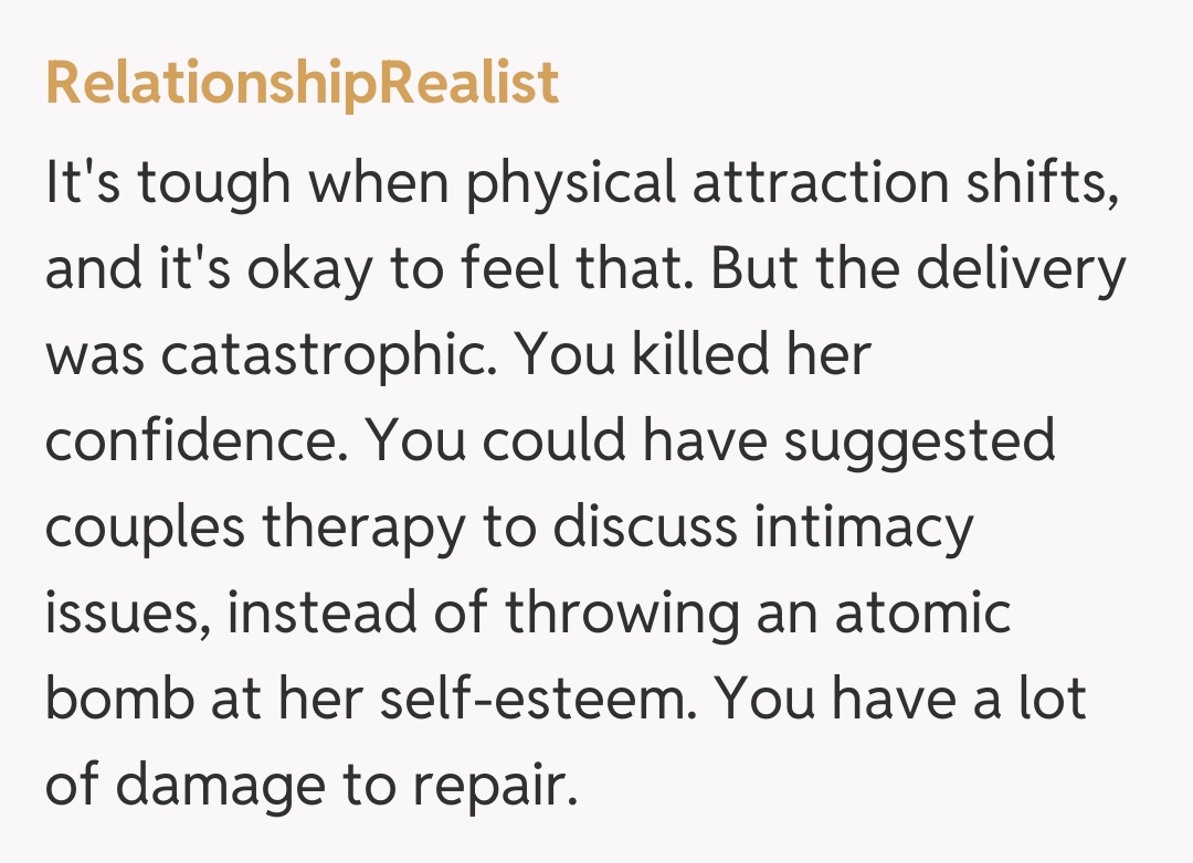 Comentariu de la RelationshipRealist