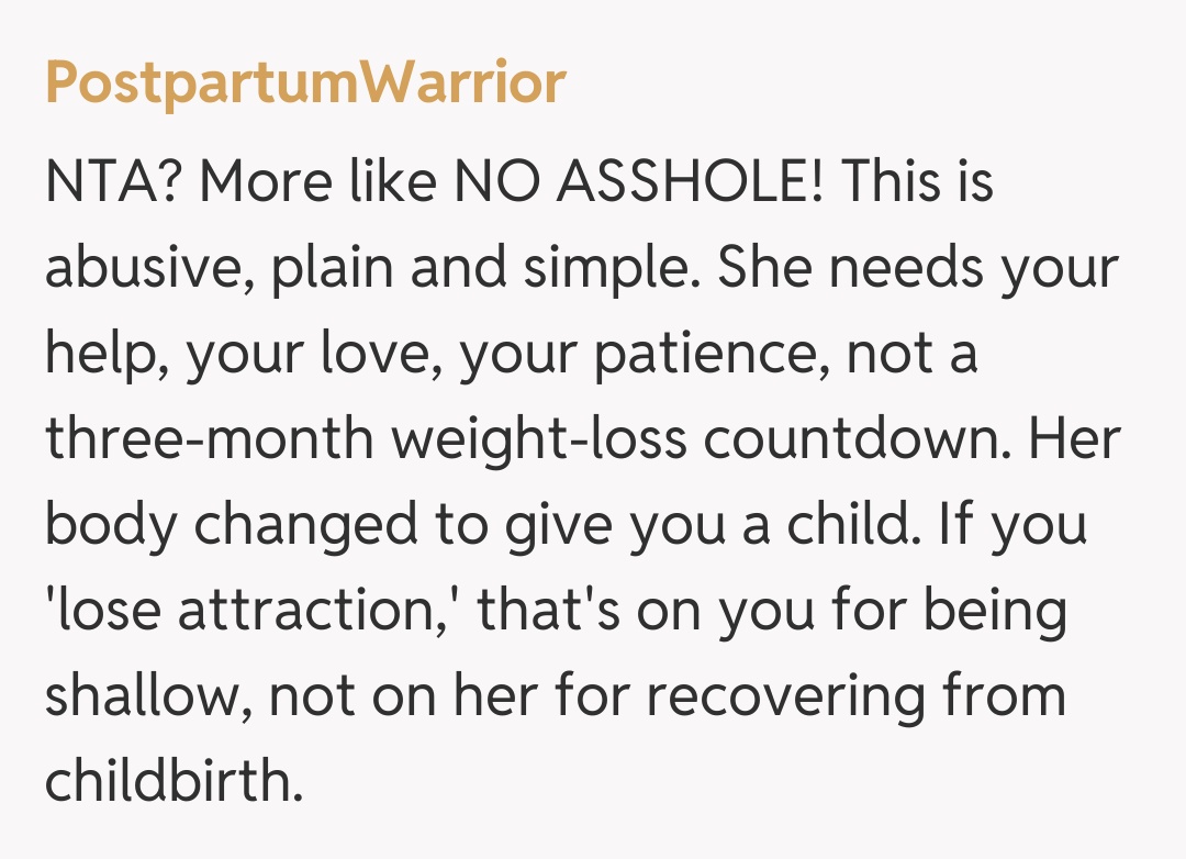 Comentariu de la PostpartumWarrior