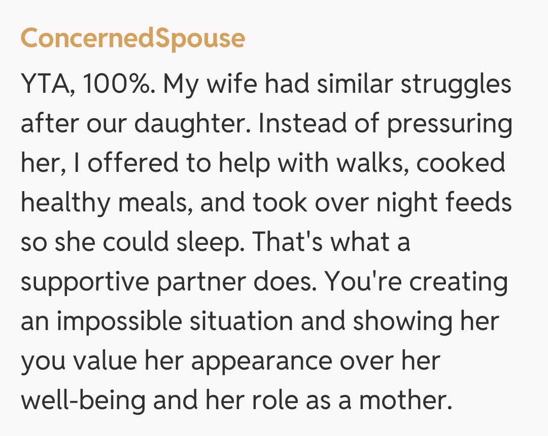 Comentariu de la ConcernedSpouse