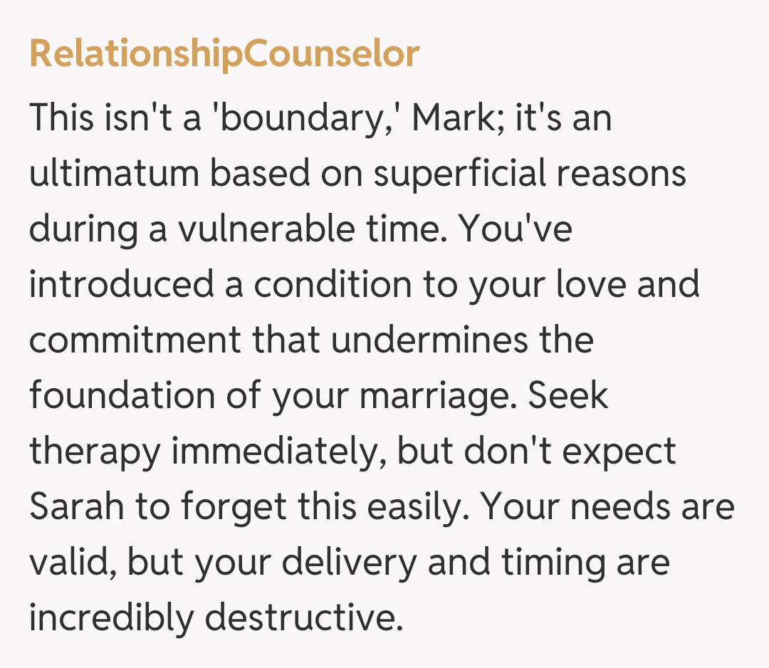 Comentariu de la RelationshipCounselor