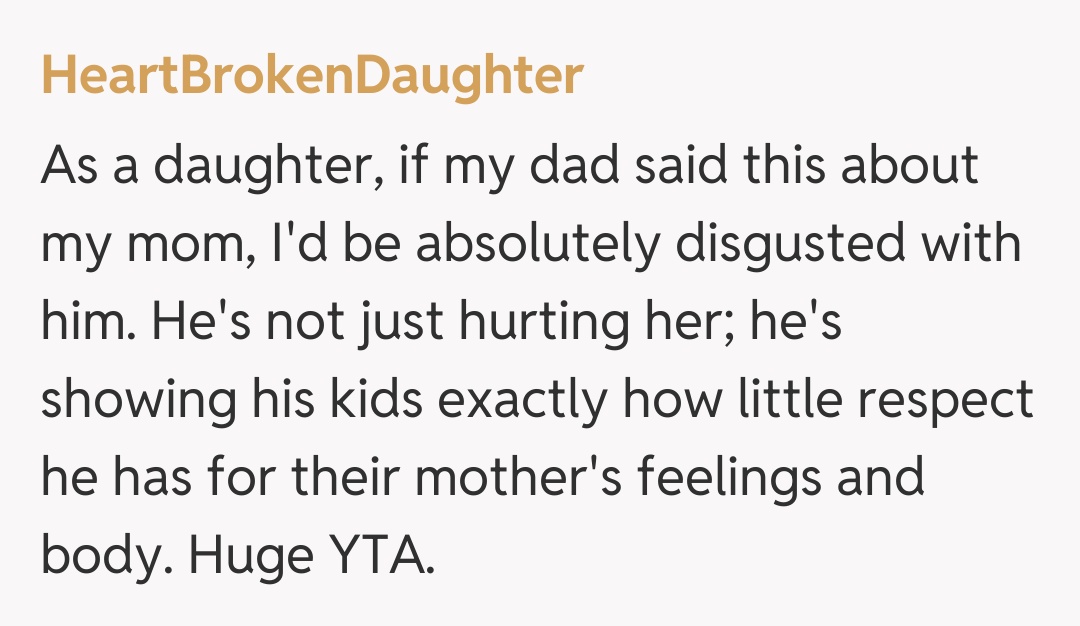 Comentariu de la HeartBrokenDaughter