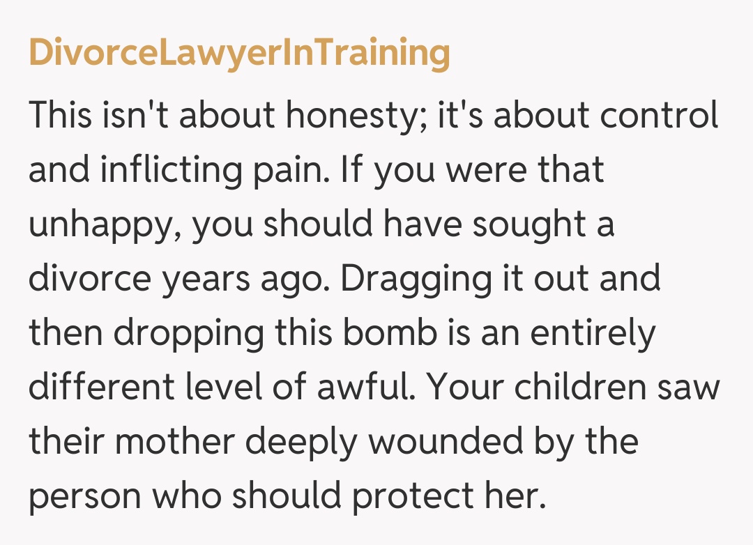 Comentariu de la DivorceLawyerInTraining