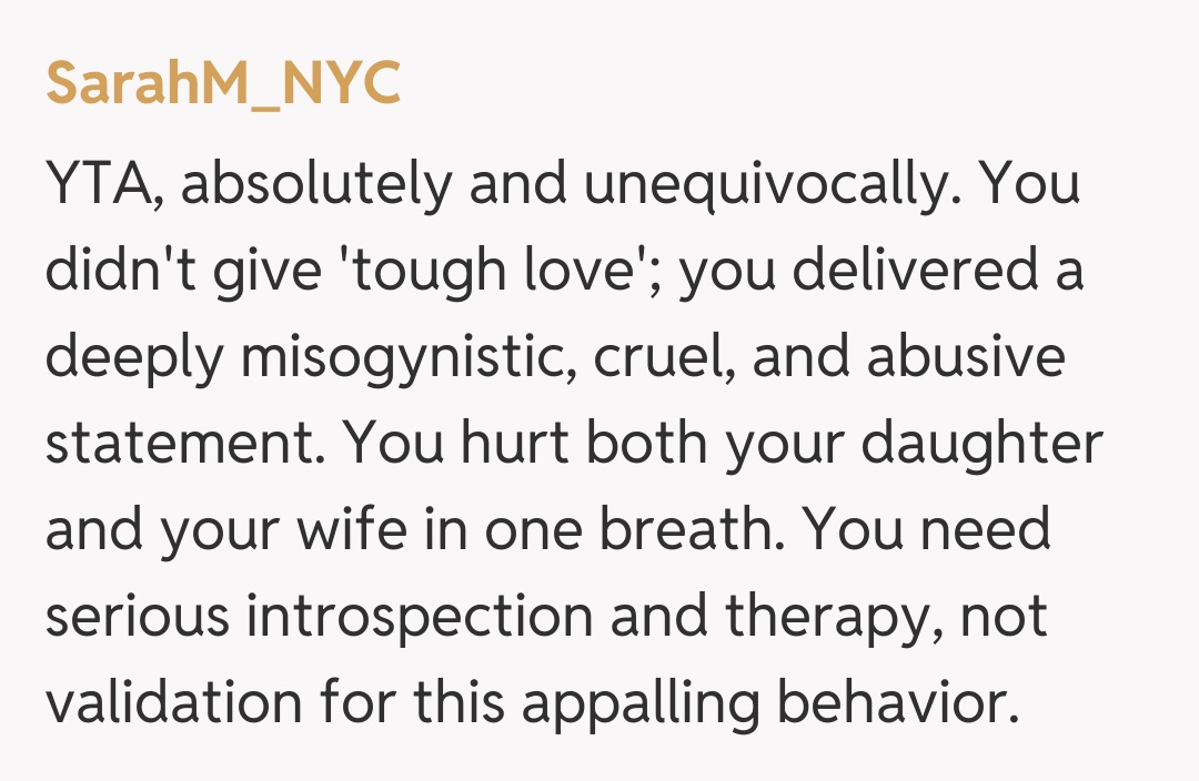 Comentariu de la SarahM_NYC