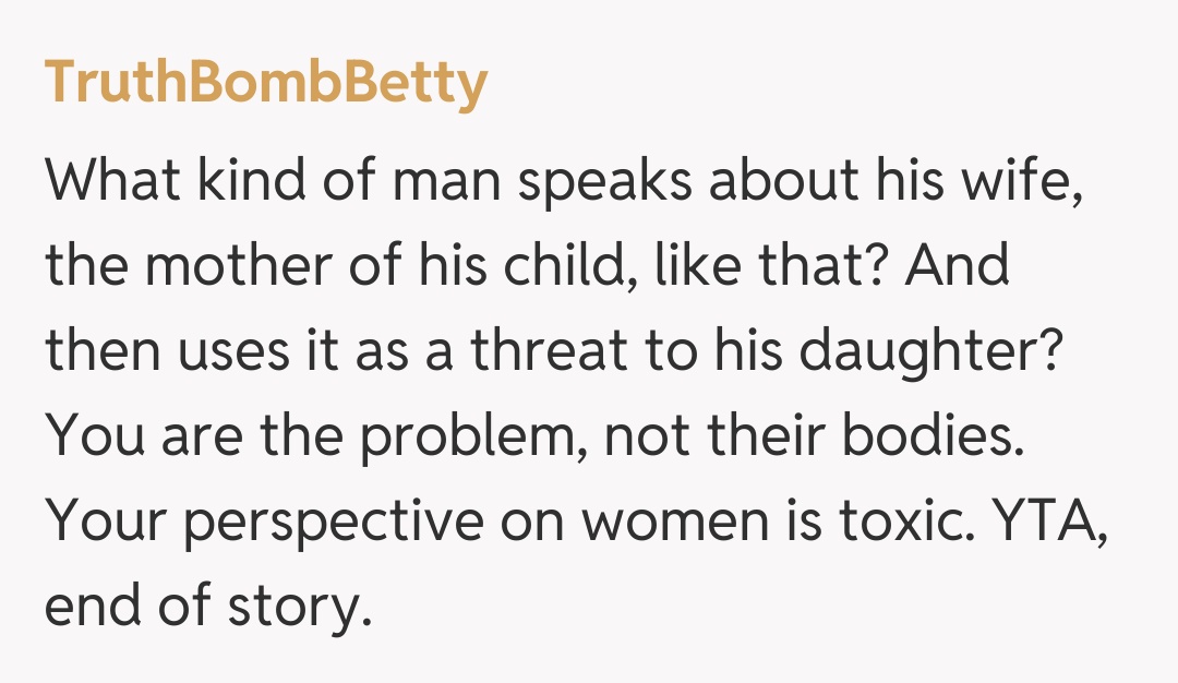 Comentariu de la TruthBombBetty