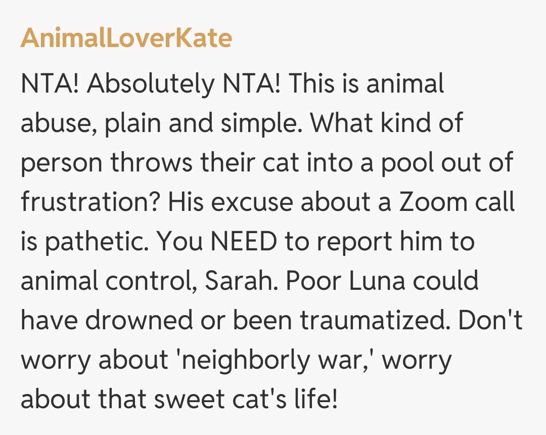 Comentariu de la AnimalLoverKate