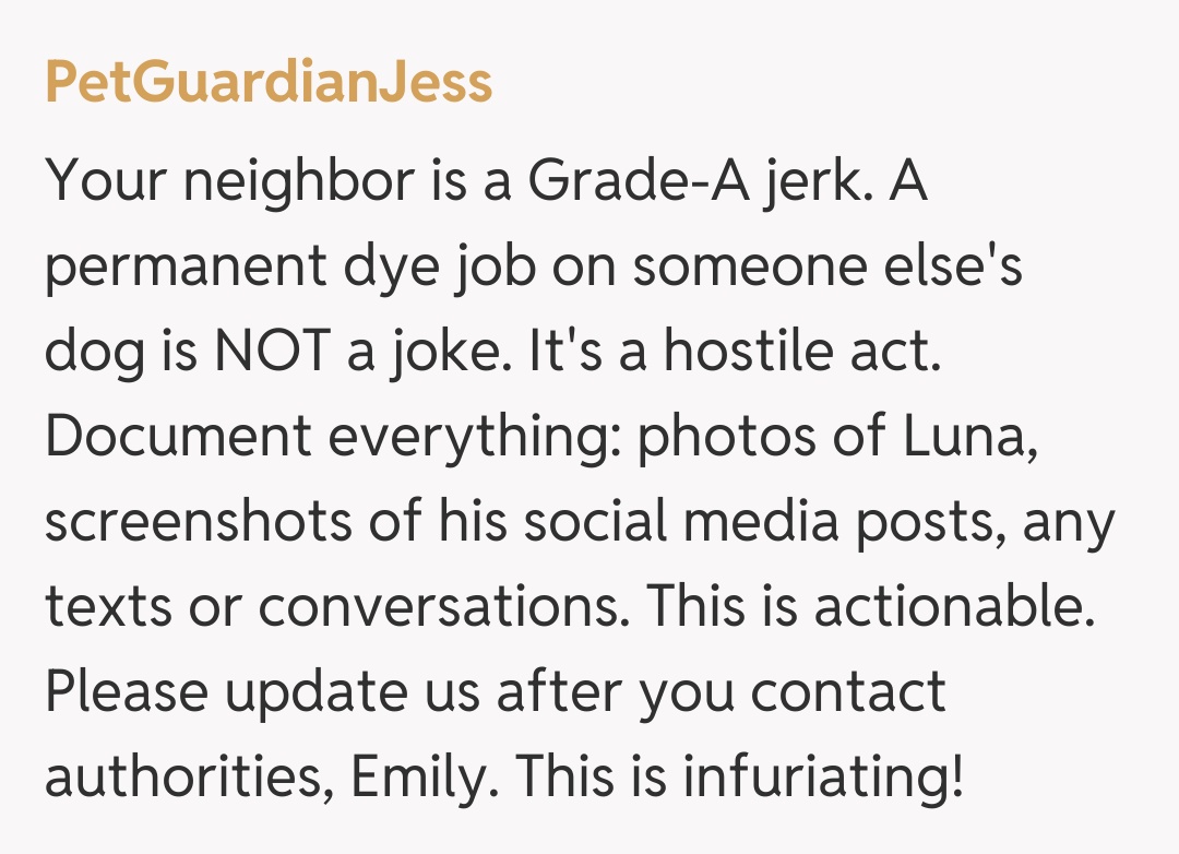 Comentariu de la PetGuardianJess