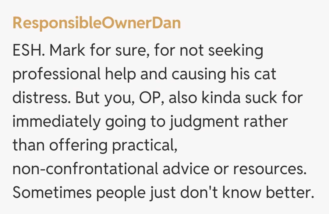 Comentariu de la ResponsibleOwnerDan