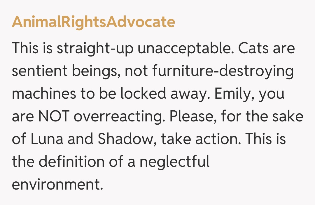 Comentariu de la AnimalRightsAdvocate