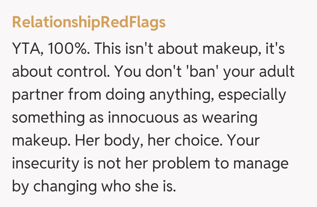 Comentariu de la RelationshipRedFlags